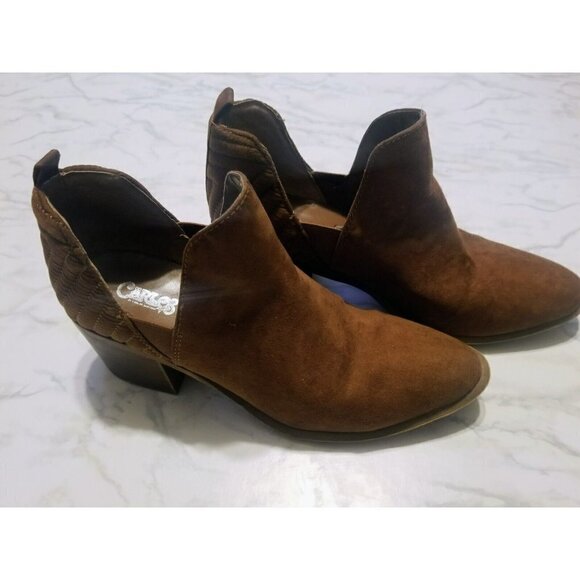 Carlos by Carlos Santana Women's Addison Ankle Boot, Brown, Size 9.5 - Picture 1 of 9